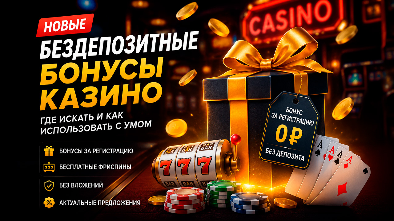 Новые бездепозитные бонусы казино